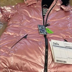 Girls puffer pink coat